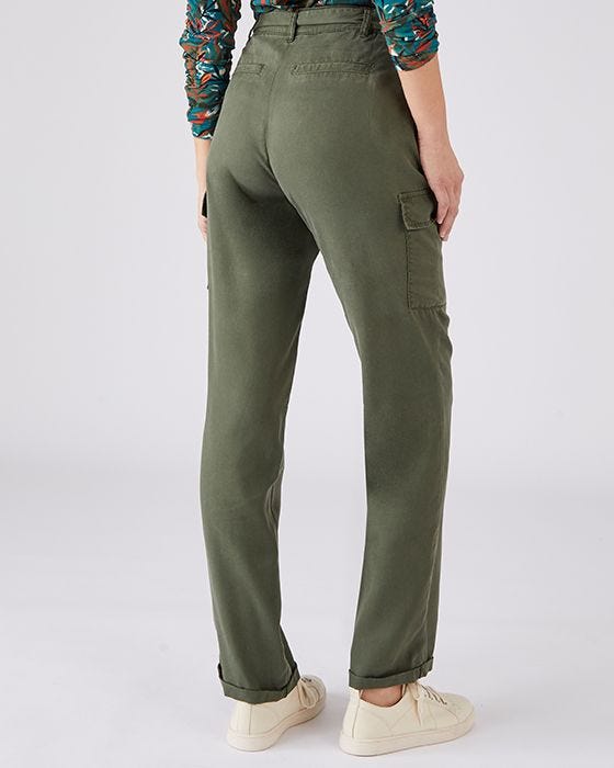 Damart Tie Waist Cargo Trousers