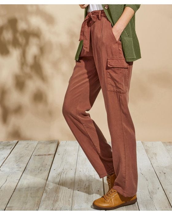 damart Tie Waist Cargo Trousers
