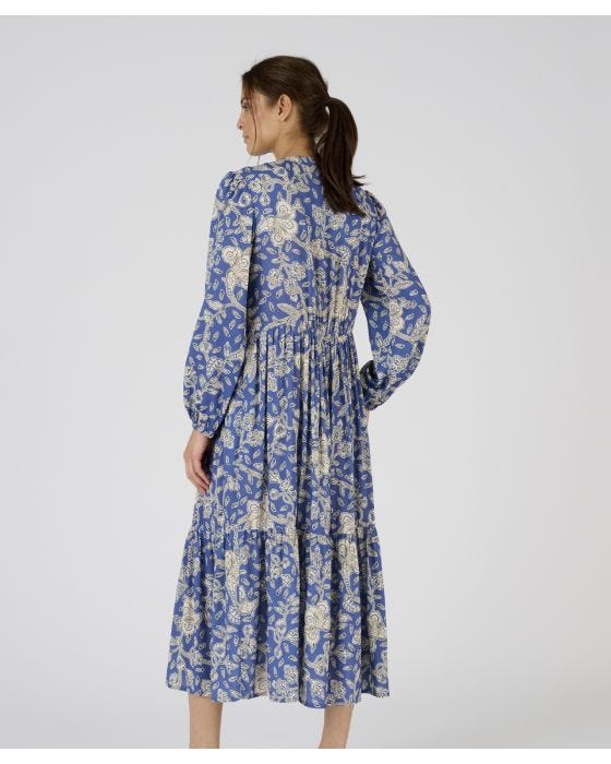 Damart Tiered Floral Print Dress