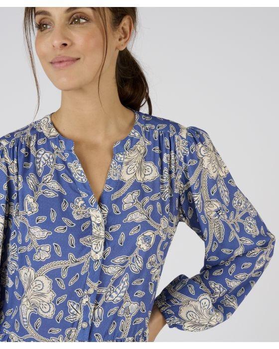 Damart Tiered Floral Print Dress