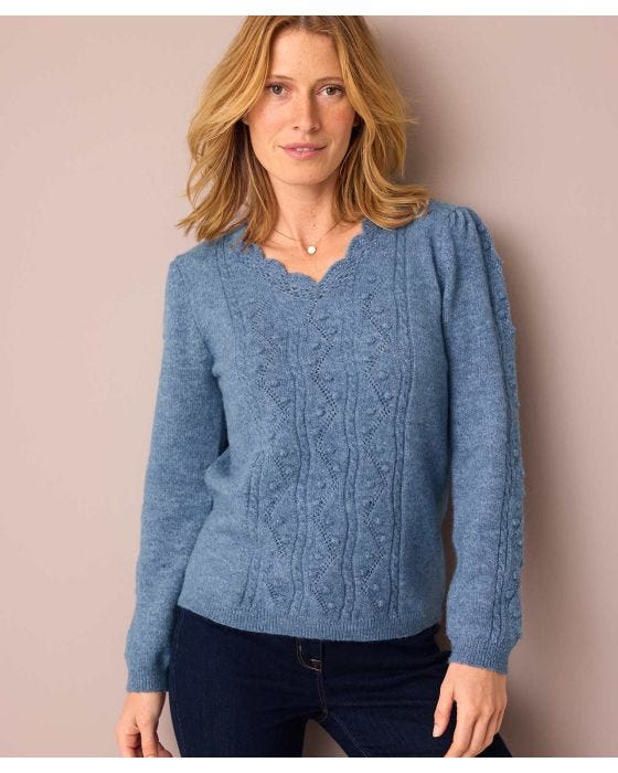 Damart Toasty Thermal Pointelle Jumper