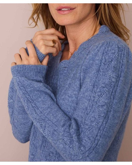 Damart Toasty Thermal Pointelle Jumper