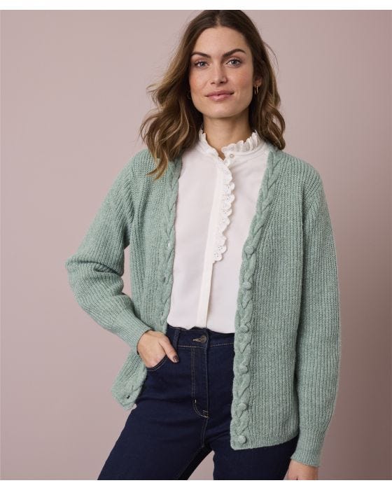 Damart Toasty Thermal Recycled Cable Cardigan