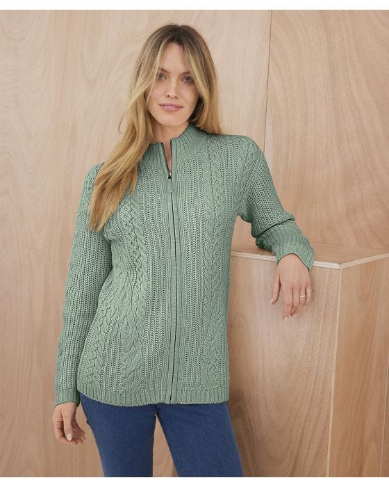 Damart Toasty Thermal Zip Cardigan