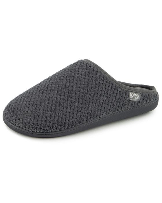 Damart Totes - Isotoner Mens Popcorn Mule Slipper