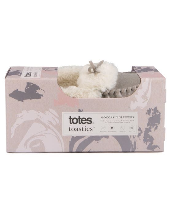 Damart Totes Ladies Sparkle Moccasin Slippers