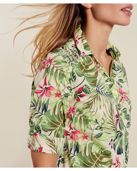 Damart Tropical Floral Blouse