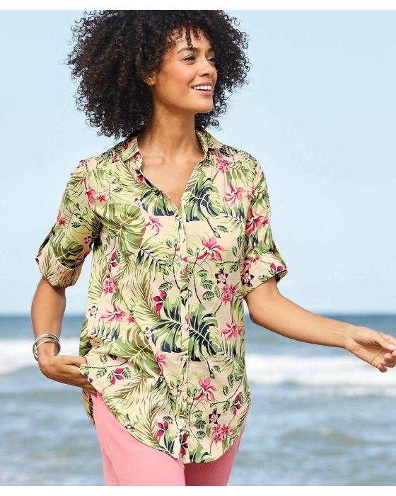 Damart Tropical Floral Blouse