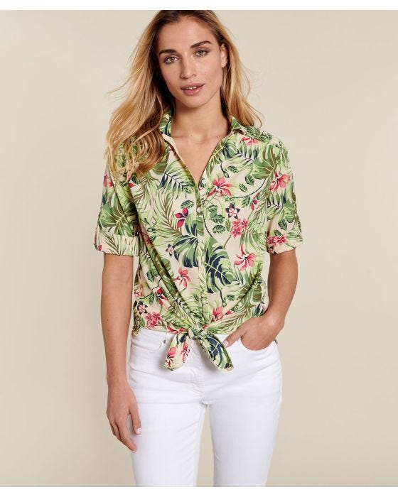 damart Tropical Floral Blouse