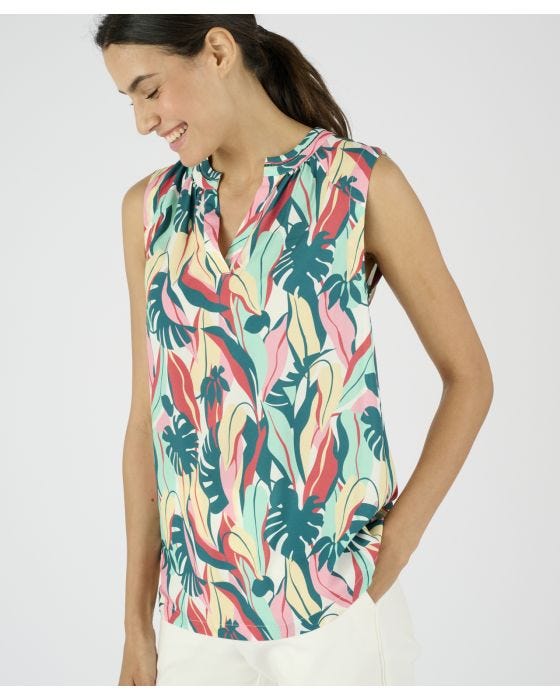 Damart Tropical Print Climatyl Top