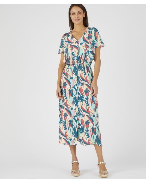 Damart Tropical Print Dress