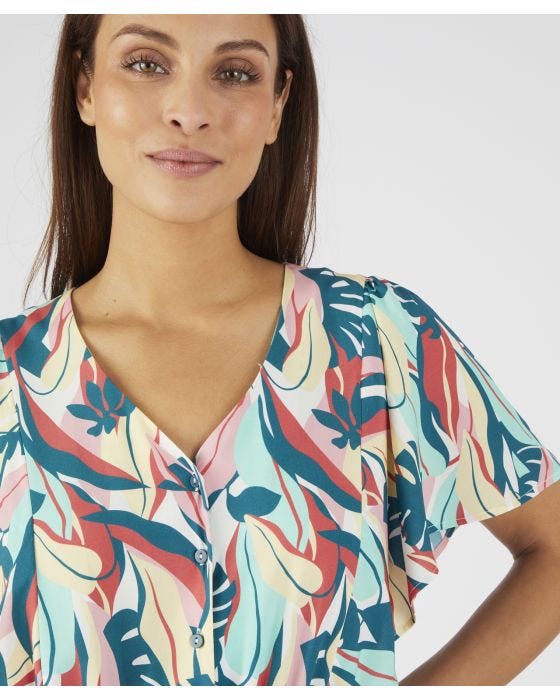 Damart Tropical Print Dress