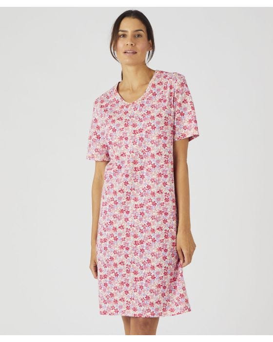 Damart V Neck Cotton Nightdress
