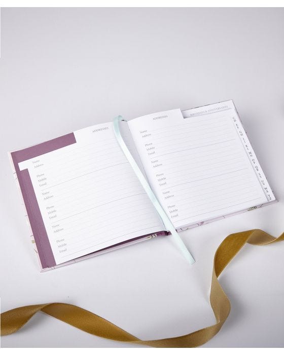 Damart Vintage Garden Address & Birthday Book