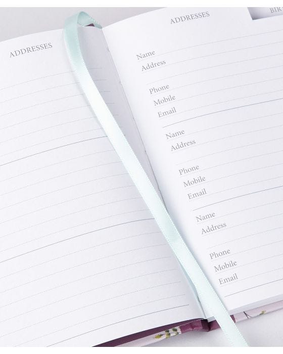 Damart Vintage Garden Address & Birthday Book