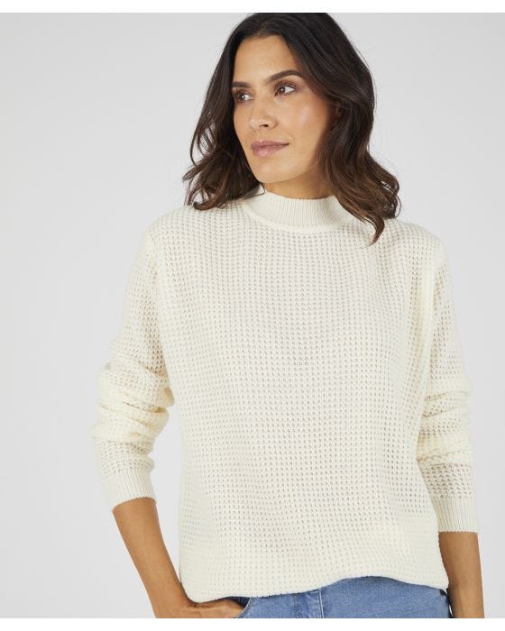 Damart Waffle Turtleneck Jumper