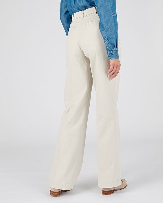 Damart Wide-leg Cotton Stretch Trousers
