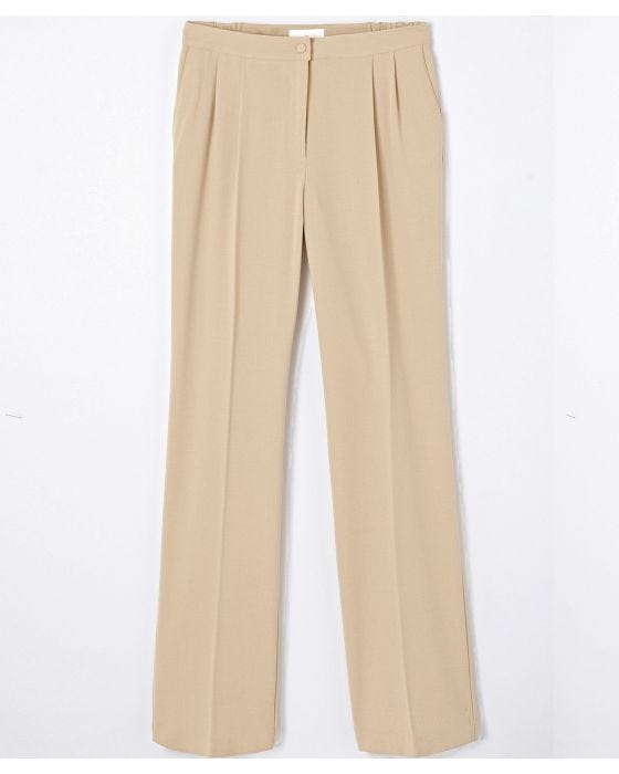 Damart Wide-Leg Crêpe Trousers