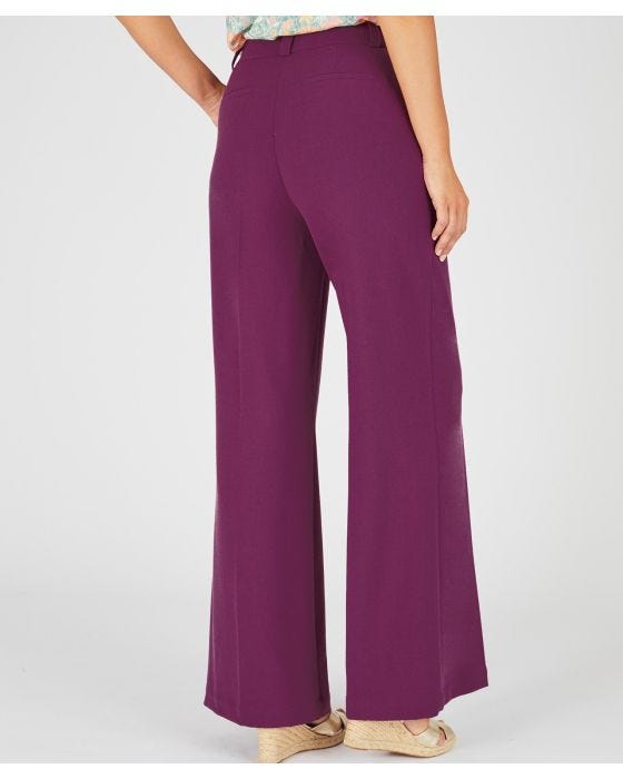 Damart Wide-leg Crepe Trousers