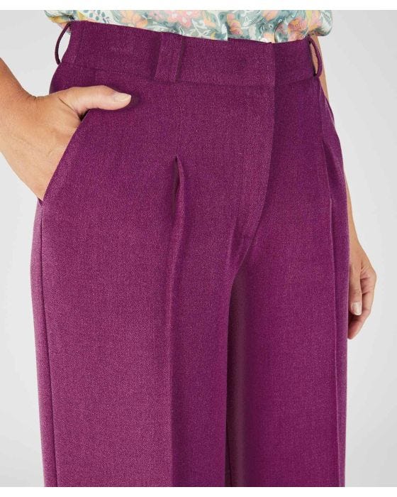 Damart Wide-leg Crepe Trousers