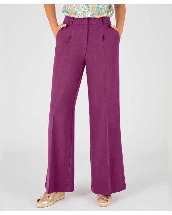 damart Wide-leg Crepe Trousers