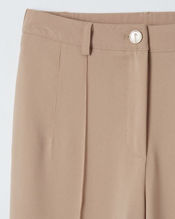 Damart Wide-leg Front Pleat Trousers