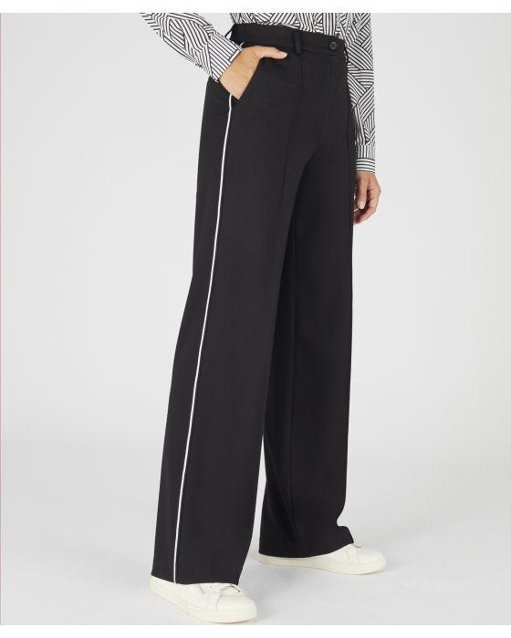 damart Wide-leg Jersey Trousers