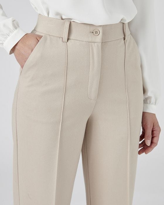 Damart Wide-leg Knitted Trousers