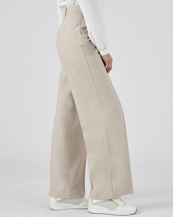 Damart Wide-leg Knitted Trousers