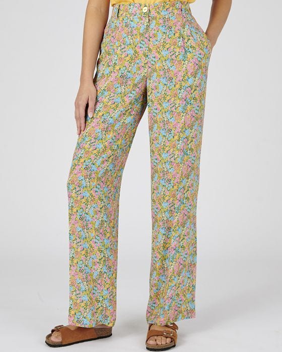 damart Wide-leg Print Trousers
