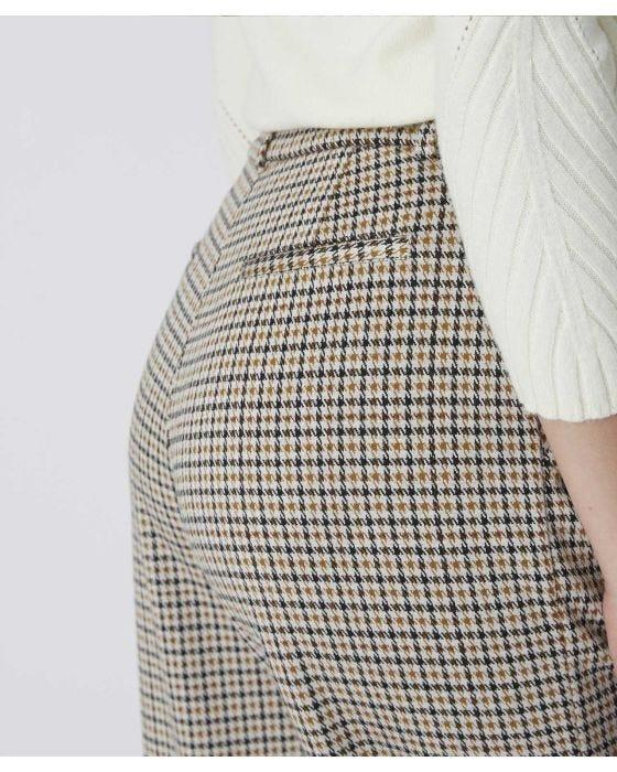 Damart Wide-leg Stretch Check Trousers