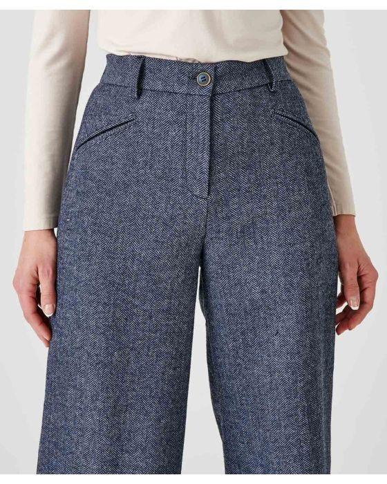 Damart Wool Blend Wide Leg Trousers