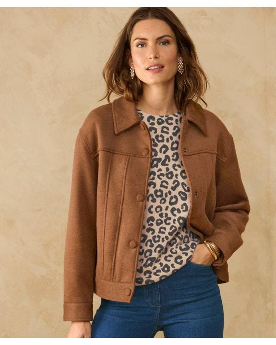 damart Wool Mix Casual Jacket