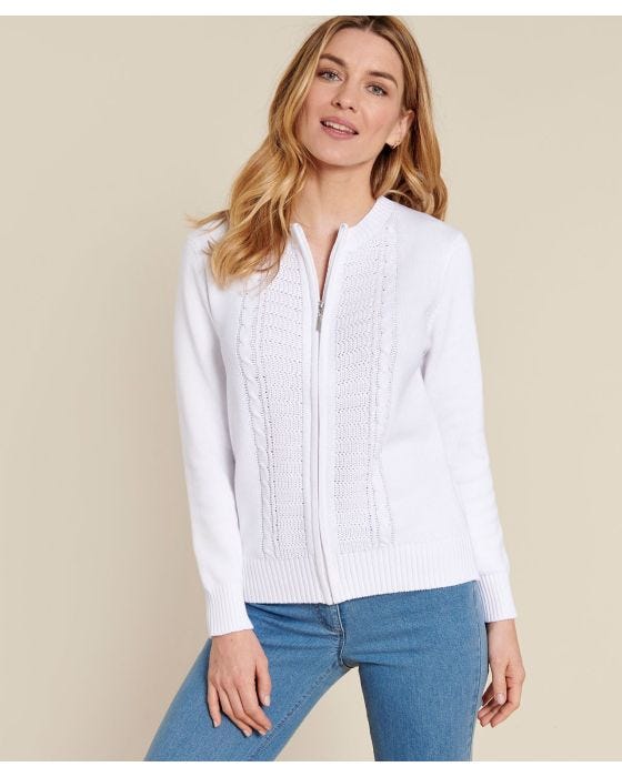 damart Zip Cardigan