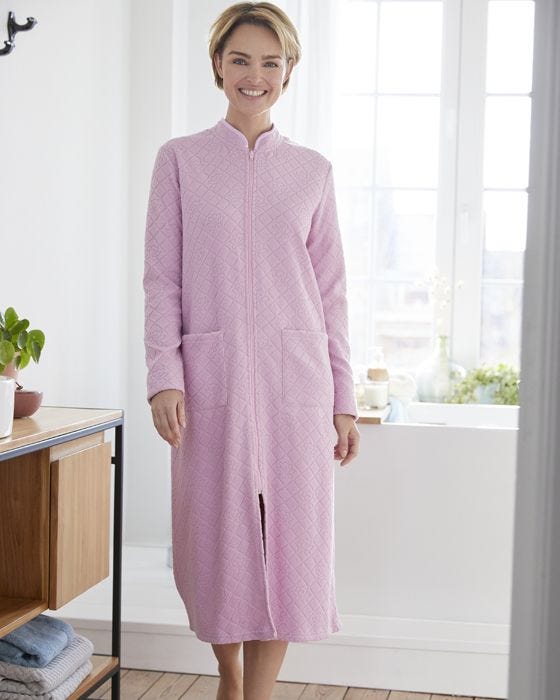 damart Zip Front Dressing Gown
