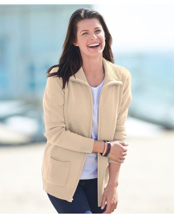 damart Zipped Cardigan