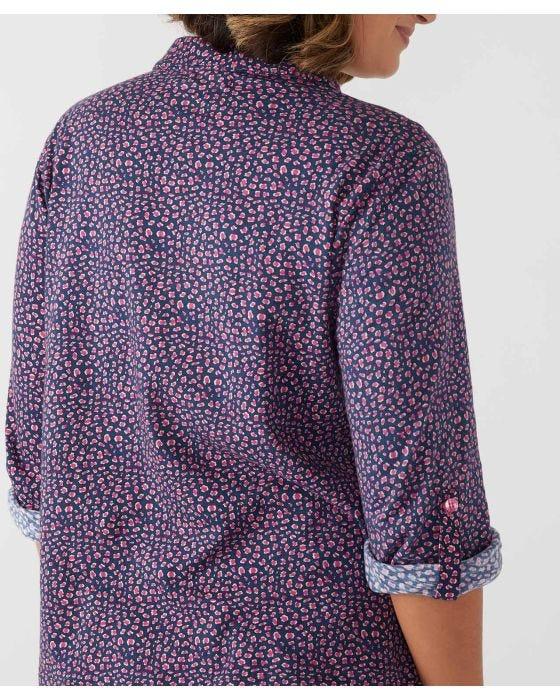 Damart First Avenue Ditsy Leopard Print Cotton Shirt