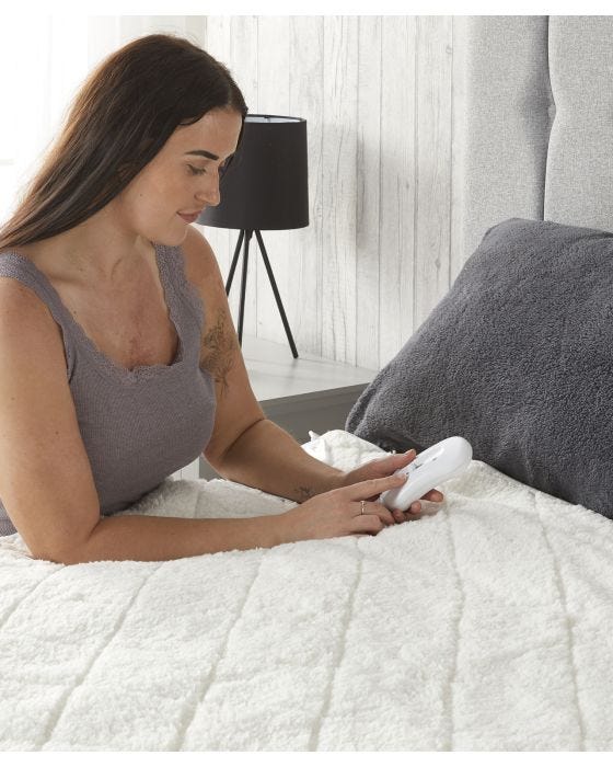 Damart Huggleland Sherpa Teddy Electric Underblanket