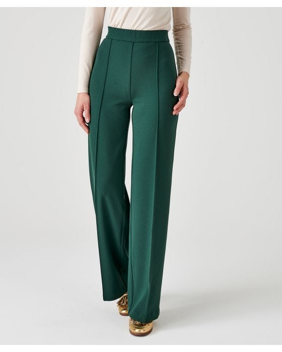 Damart Secret Stretch Wide-Leg Comfort Fit Trousers