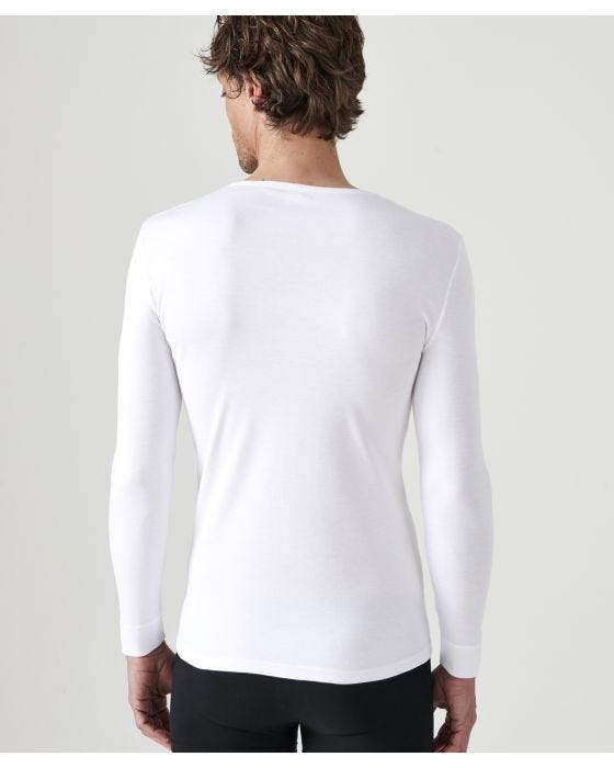 Damart Thermal Medium Warmth Long Sleeved V-neck T-shirt