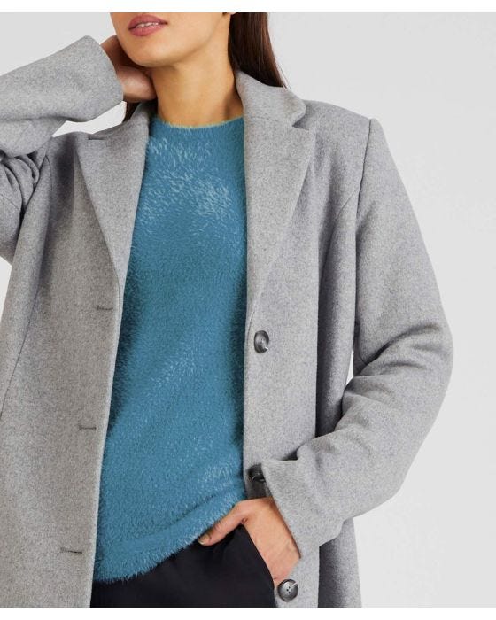 Damart Toasty Thermal Wool Blend Thermal-lined Coat