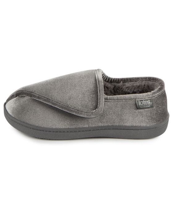 Damart Totes Isotoner Ladies Sparkle Velour Closed Back Slipper