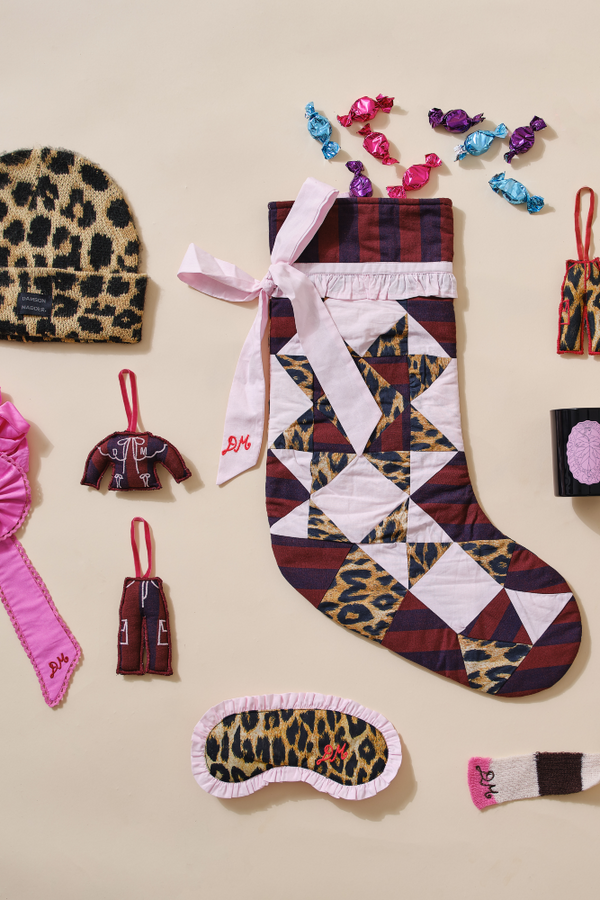 Damson Madder Christmas Tree Decoration - Stripe Trouser