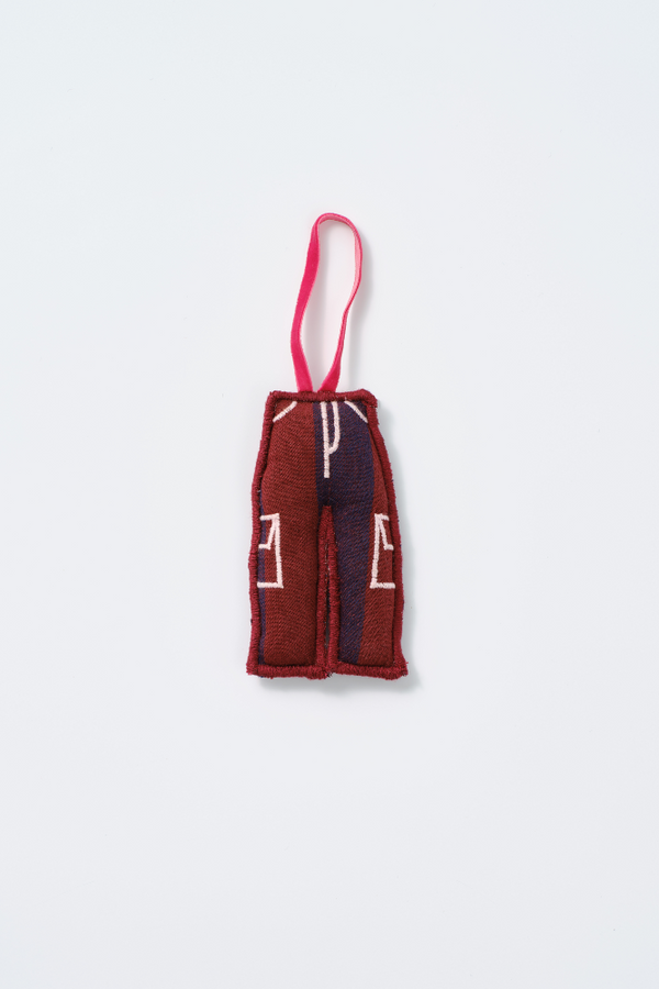 damson madder christmas tree decoration - stripe trouser
