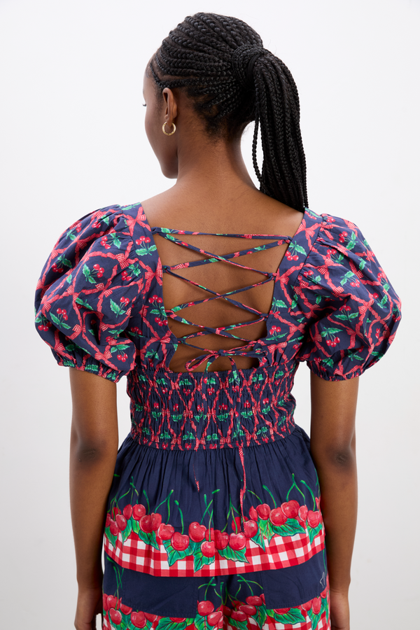 Damson Madder Allegra Blouse - Cherry Pie