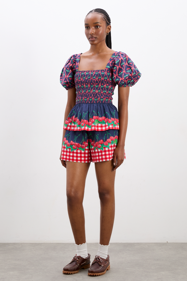 Damson Madder Allegra Blouse - Cherry Pie