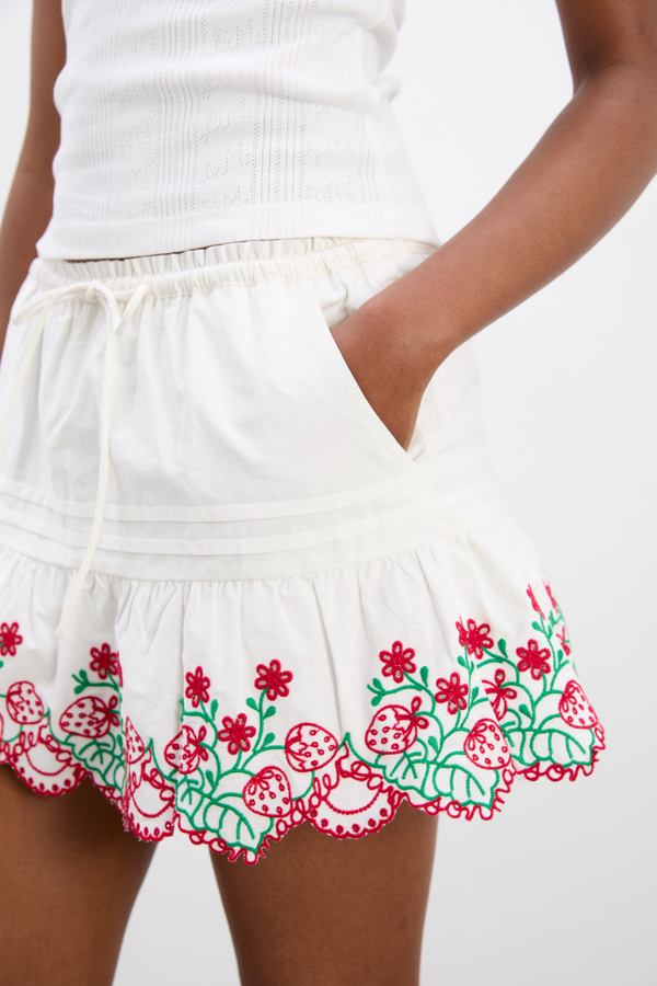 Damson Madder Andy Skort - Berry Embroidery