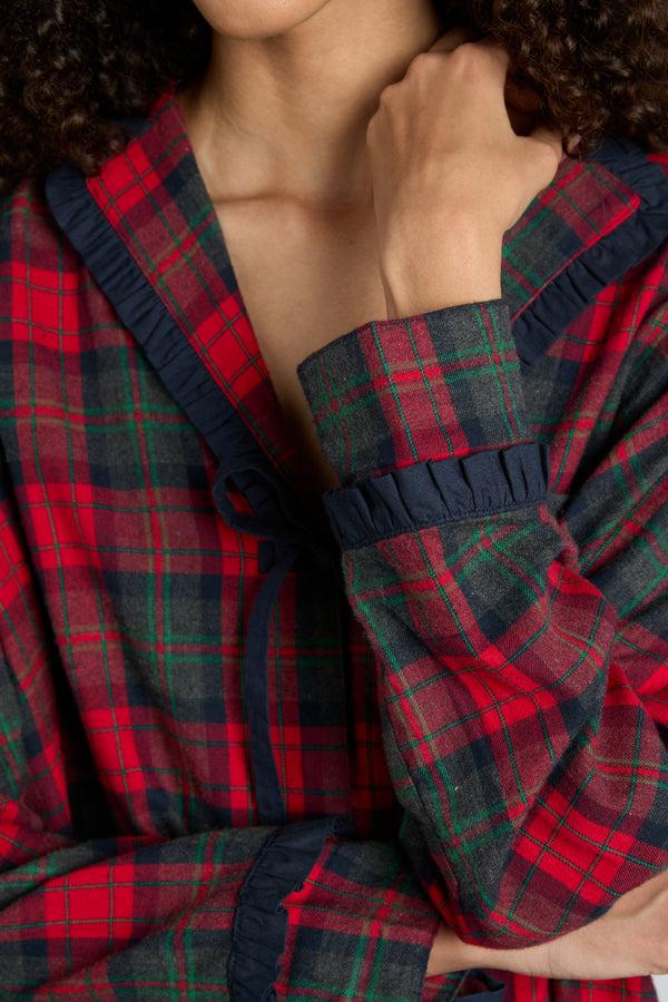 Damson Madder Antonella Pj Set- Red Tartan