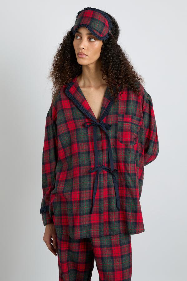 Damson Madder Antonella Pj Set- Red Tartan