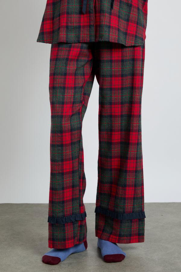 Damson Madder Antonella Pj Set- Red Tartan